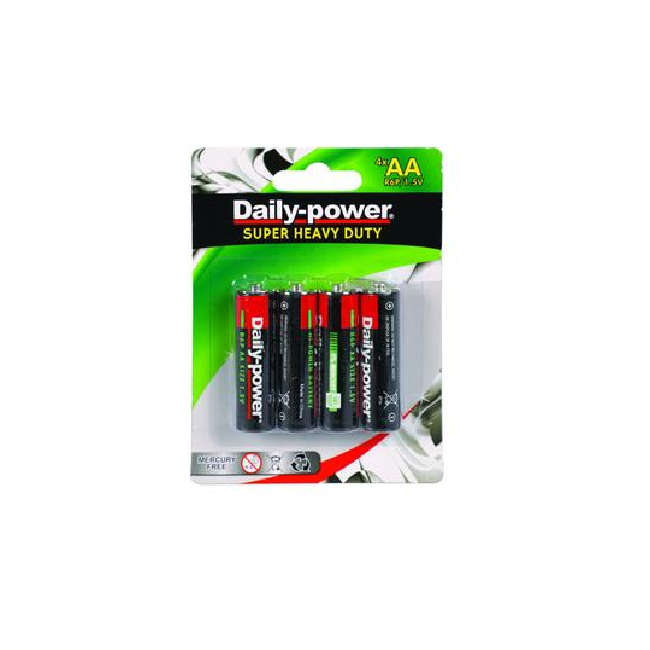 Daily-Power Super Heavy Duty AA Batteries x 4