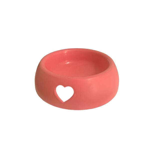 Hubbe 17cm Pet Bowl Matt Finish with Heart Cutout