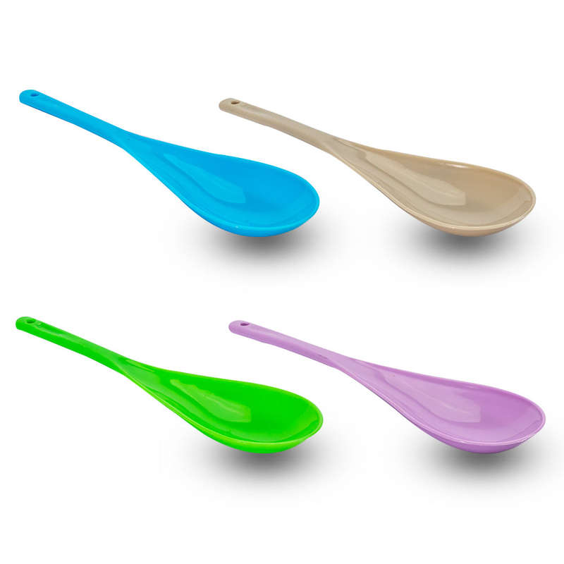 Spoon Rice Olive Plastic 12 PACK
