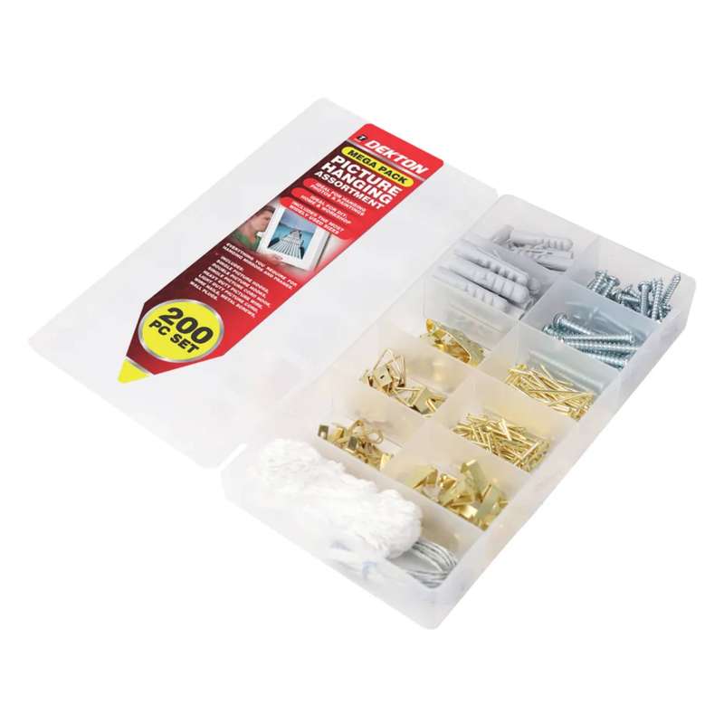 DEKTON 200PC Picture Hanging Set
