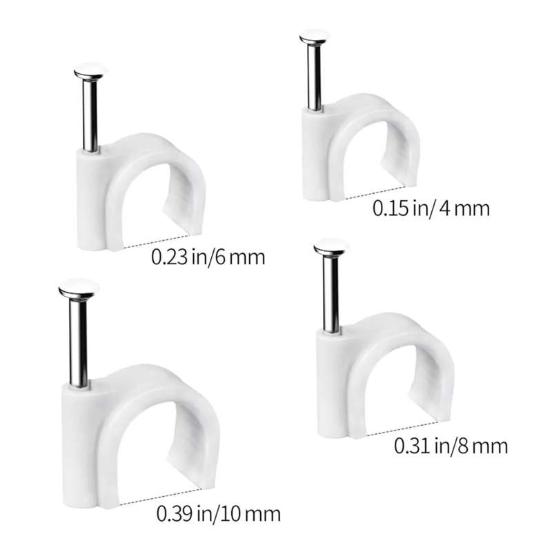 DEKTON 390PC Round Cable Clip Assortment