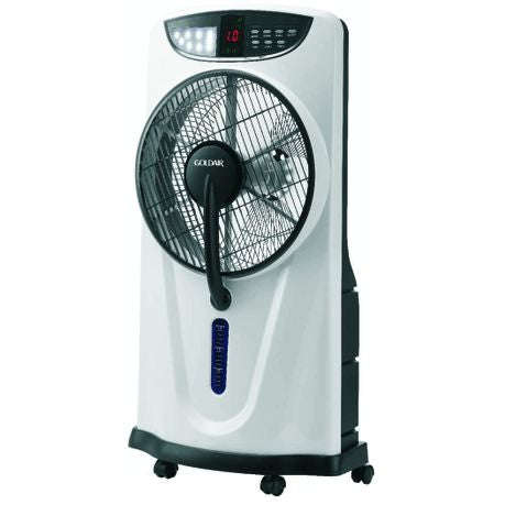 Goldair Rechargeable Mist Box Fan GMBFR-6112:Cool  with Remote & LED