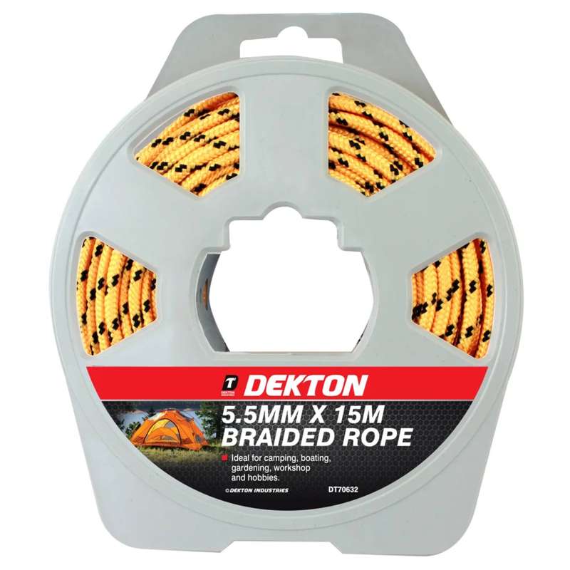 DEKTON 5.5mm x 15m Braided Rope