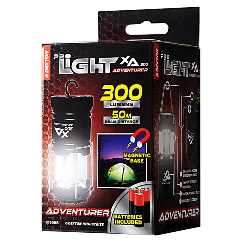 DEKTON Pro Light XA300 Adventurer Lantern  300 Lumens / 50m Distance (Magnet)