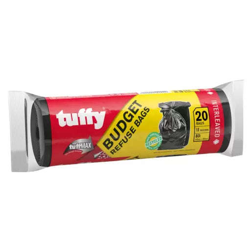 Tuffy tuffMAX 20 Pack Refuse Budget Bags 750mm x 950mm
