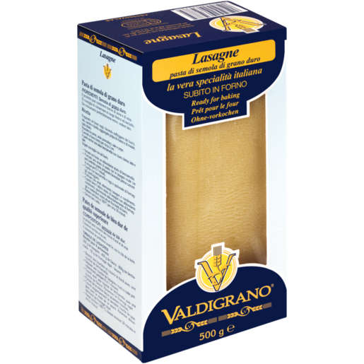 Valdigrano Lasagne Pasta Sheets 500g