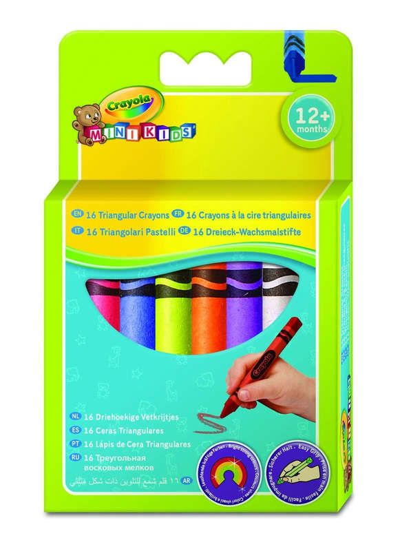 Crayola 16 Piece Washable Triangular Crayons- 52-016T