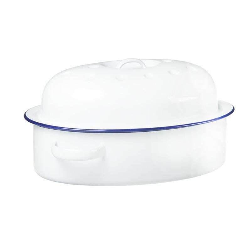 Oval Enamel Coated Roaster Dish - 26cm