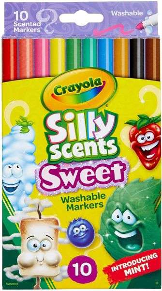 Crayola Silly Scents Fine Line Scented Washable Markers - 58-5071G
