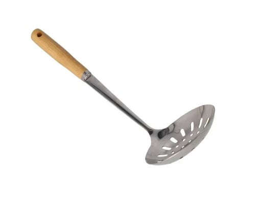 6899 Stainless Steel Skimming Spoon with wooden handle