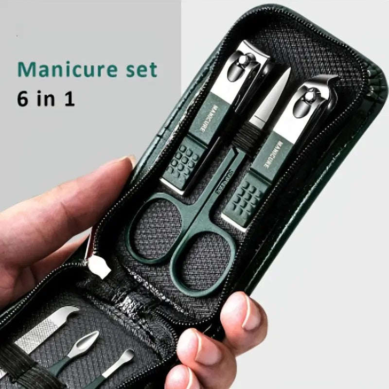 6 Piece Stainless Steel Nail Clipper Set