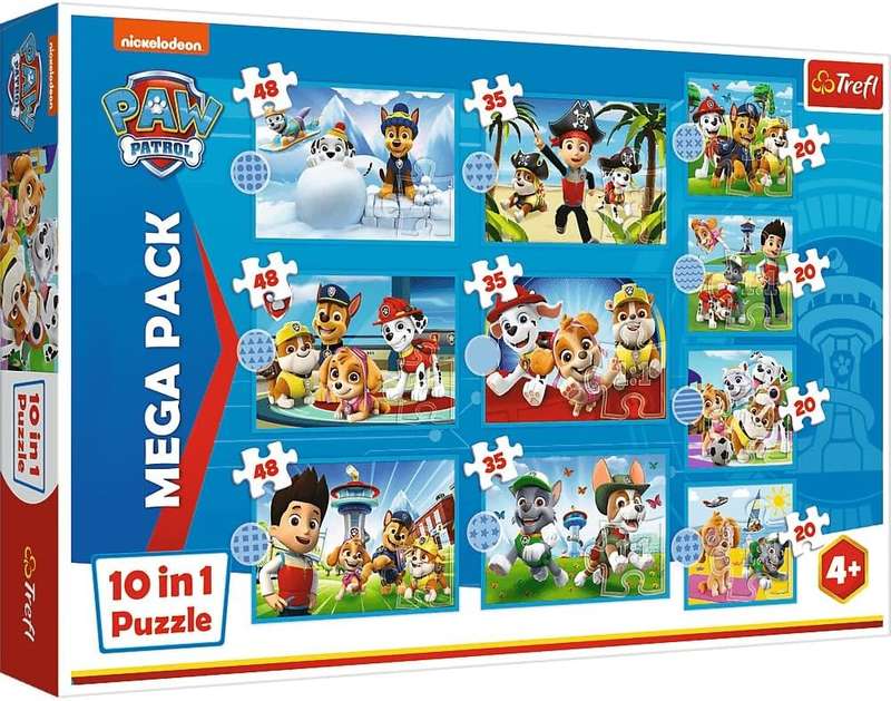 Trefl 10-in-1 Reliable Paw Patrol Jigsaw Puzzle