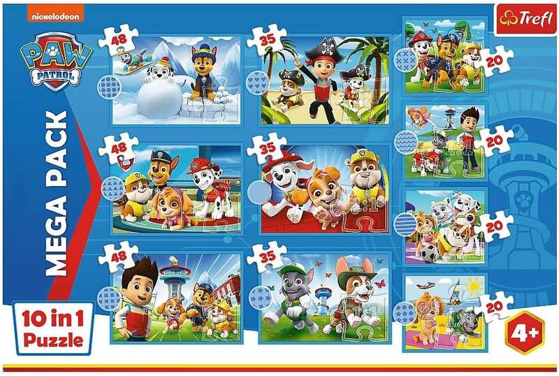 Trefl 10-in-1 Reliable Paw Patrol Jigsaw Puzzle