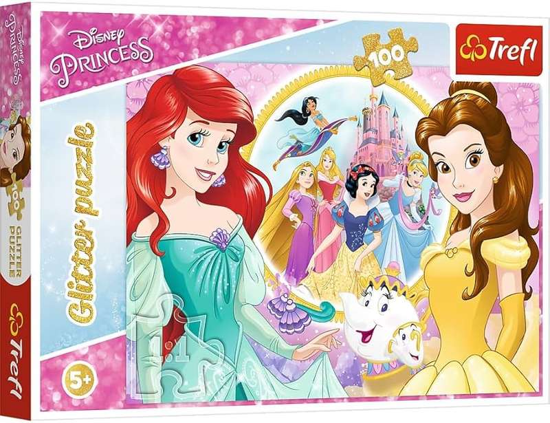 Trefl refl Puzzle glitter shiny Disney princesses Bella and Ariel