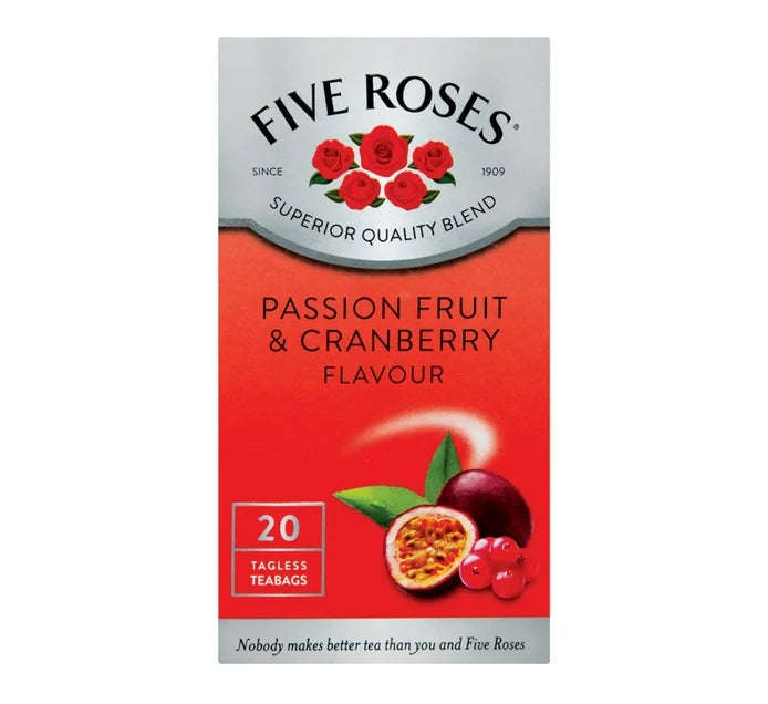Five Roses Teabags Passion Fruit & Cranberry 20's