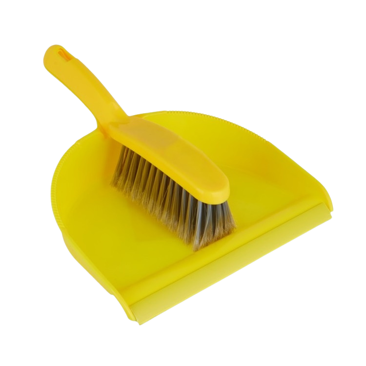 Academy Yellow Dustpan & Brush Set F44807