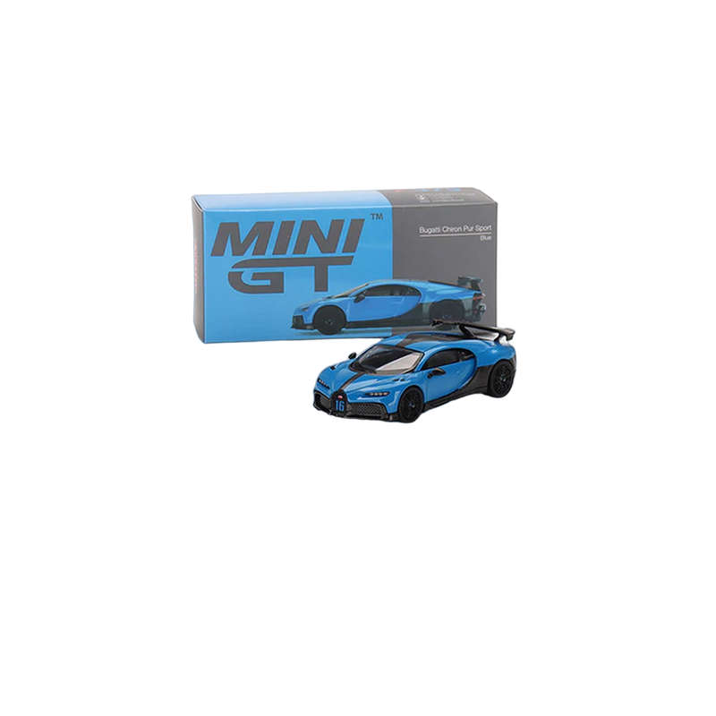Mini GT Bugatti Chiron Pur Sport Agile Blue 1:64 Model