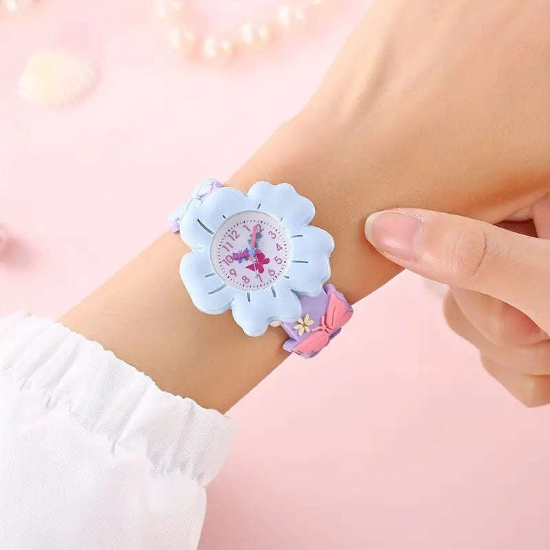 Flower & Butterfly 3D Wrist Watch