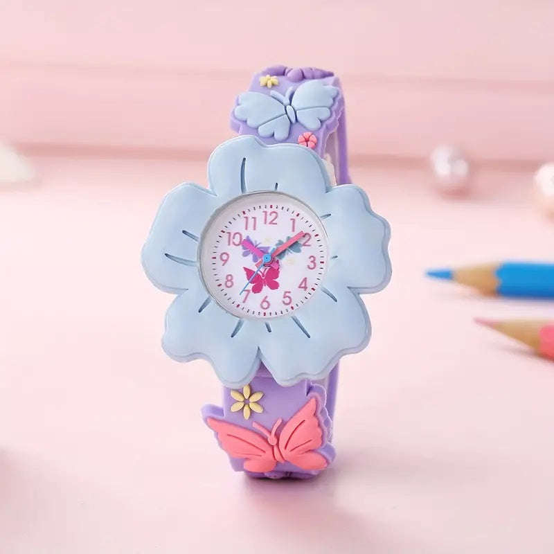 Flower & Butterfly 3D Wrist Watch
