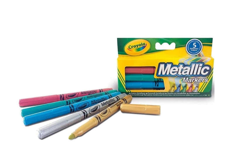 Crayola 5 Piece Multi-Color Metallic Markers