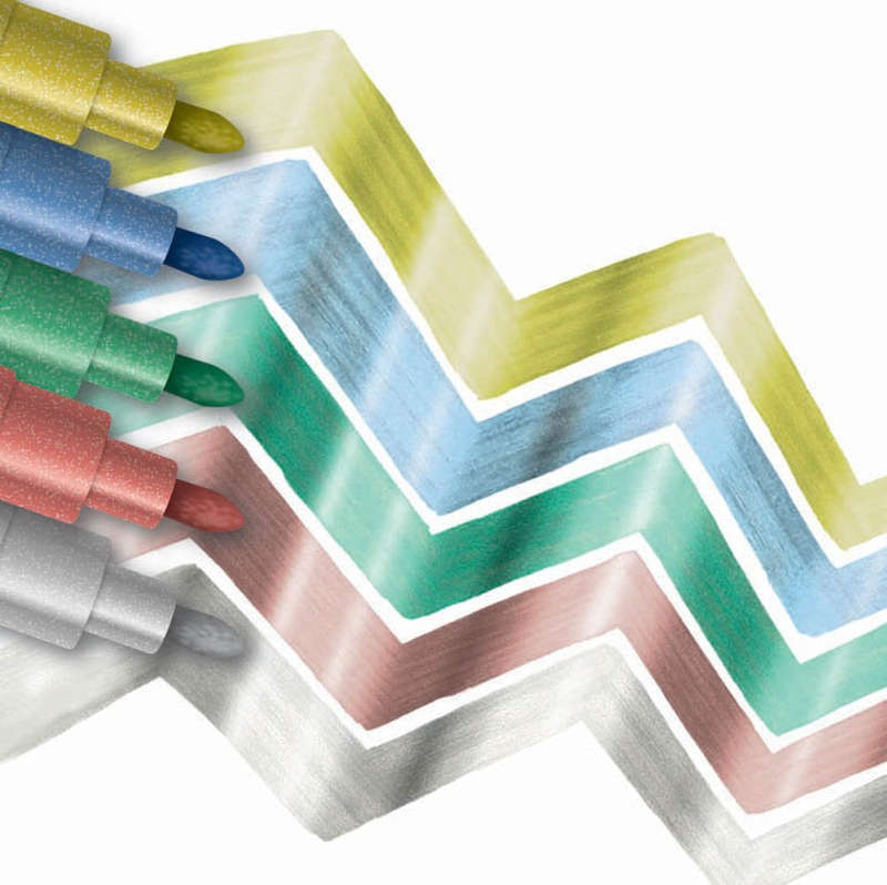 Crayola 5 Piece Multi-Color Metallic Markers