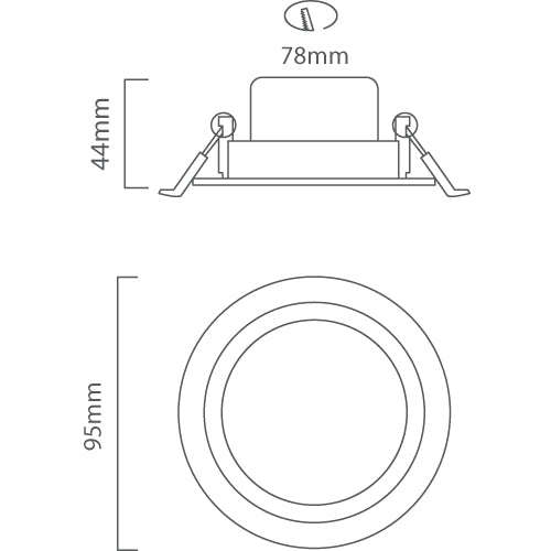 LED Tiltable Downlight 5W Warm White 3000K
