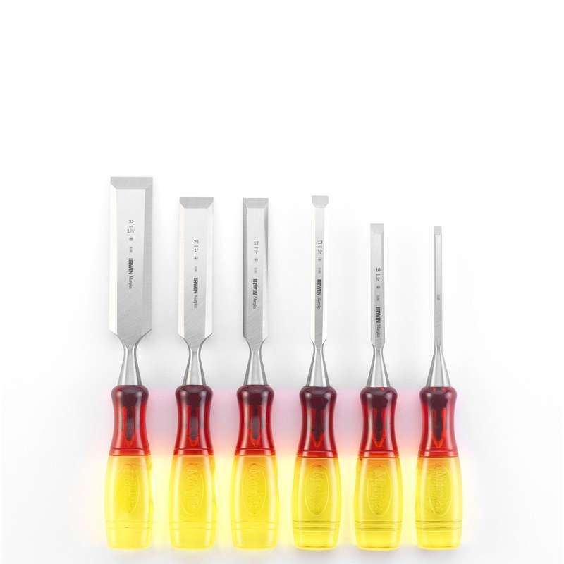 Irwin 6 Piece Steel Bevel Edge Chisel Set