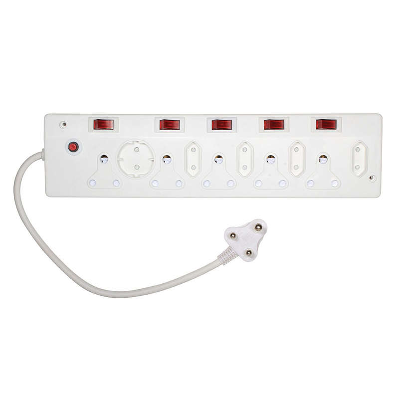Multi-Plug with Overload protection - 5 x 16A, 4 x 5A, 1 x 5A Schuko