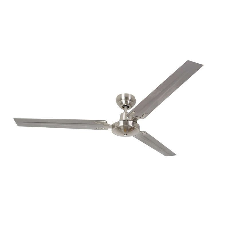 Eurolux Fan Industrial 3 Blade 56 Chrome