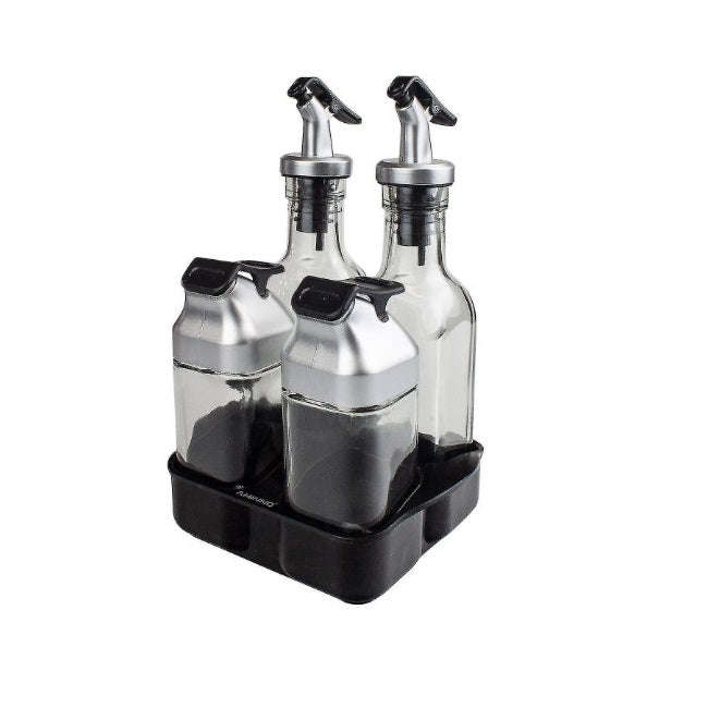 Hubbe 5 piece Salad Dressing Condiment Set The Bruno