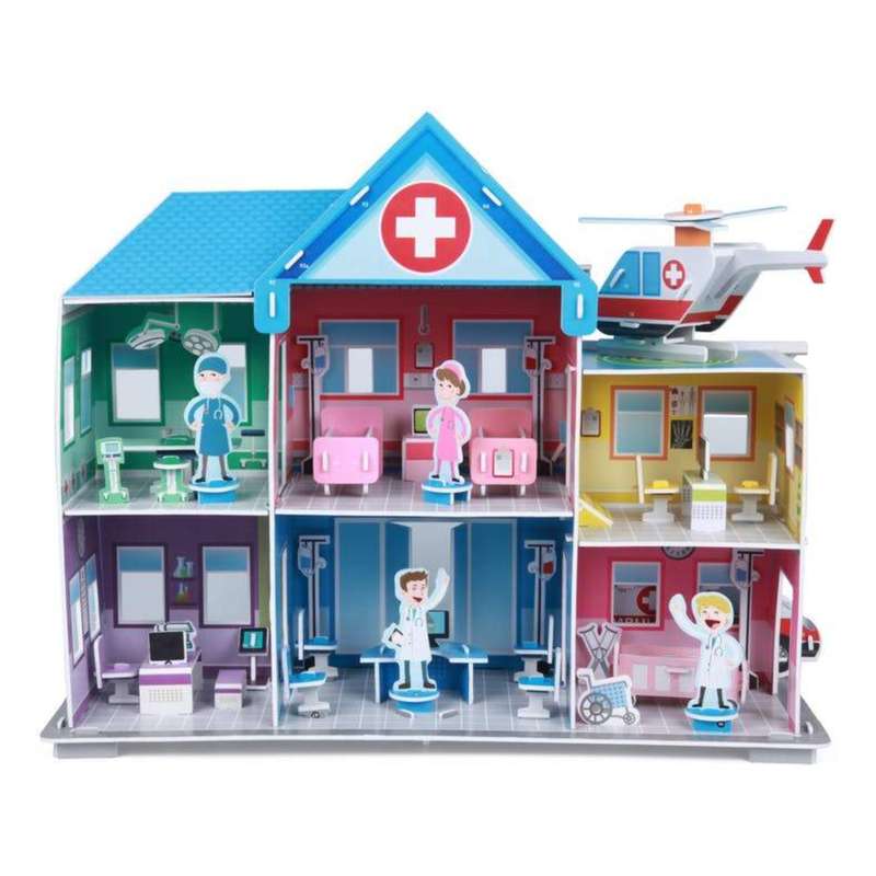 Fiesta 3D Hospital Construction Puzzle