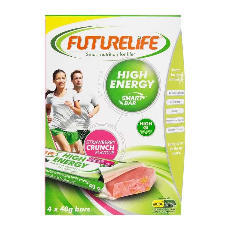 Futurelife High Energy Strawberry Crunch Bars 4 x 40 g