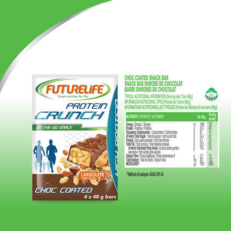FutureLife Crunch Protein Bar Multi Pack Chocolate Coated - 4 x 40g