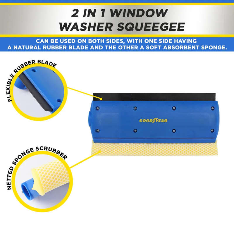 GOODYEAR 2 IN 1 WINDOW SQUEEGEE