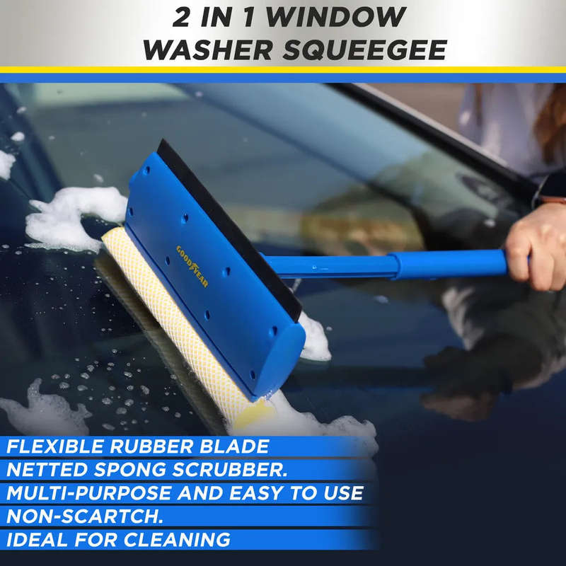 GOODYEAR 2 IN 1 WINDOW SQUEEGEE