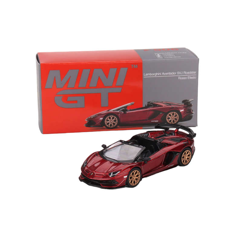 Lamborghini Aventador SVJ Roadster Rosso 1:64 Model