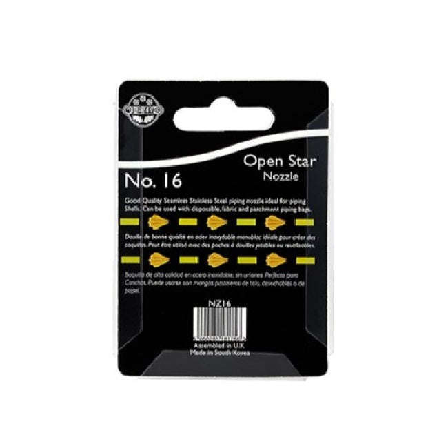 PME JEM Nozzle - Open Star Tip #16