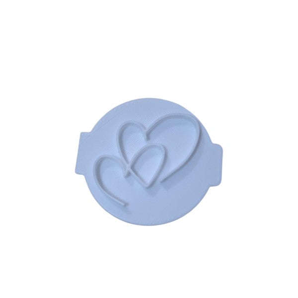 Hubbe Cookie Cutter - Overlapping Hearts Embosser