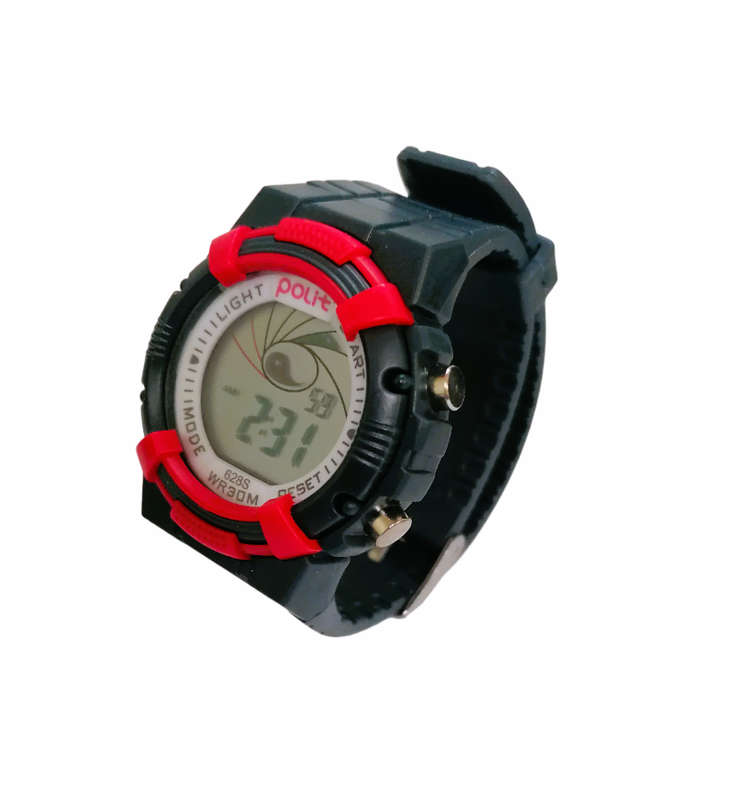 POLIT Childrens Boys/Girls Digital watch in Tin CW-0025
