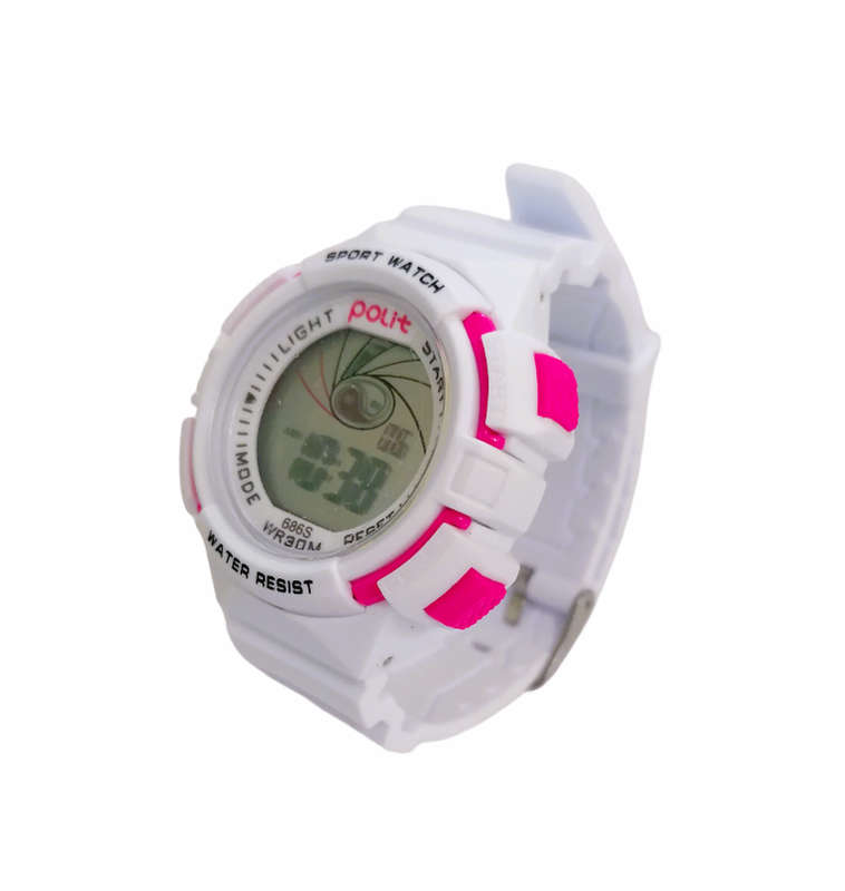 POLIT Childrens Boys/Girls Digital watch in Tin CW-0025