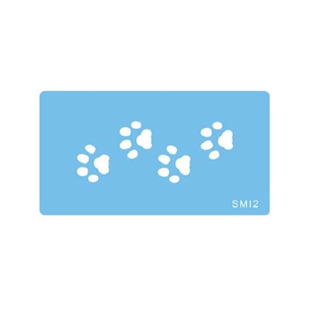 JEM Stencil - Paw Prints (90 x 45mm / 3.5 x 1.7)