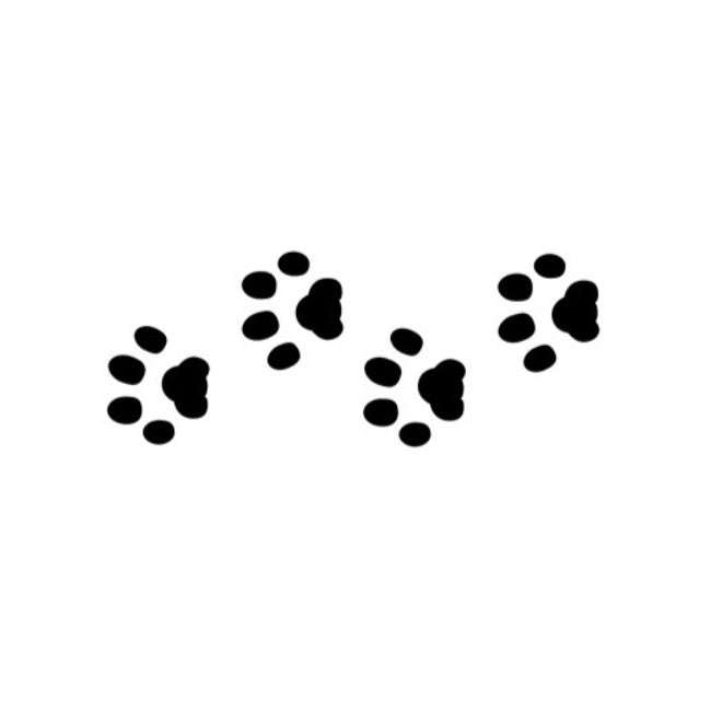JEM Stencil - Paw Prints (90 x 45mm / 3.5 x 1.7)