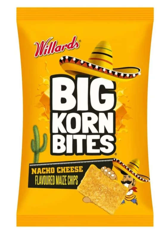 Willards Big Korn Bites Nachos Cheese 50g
