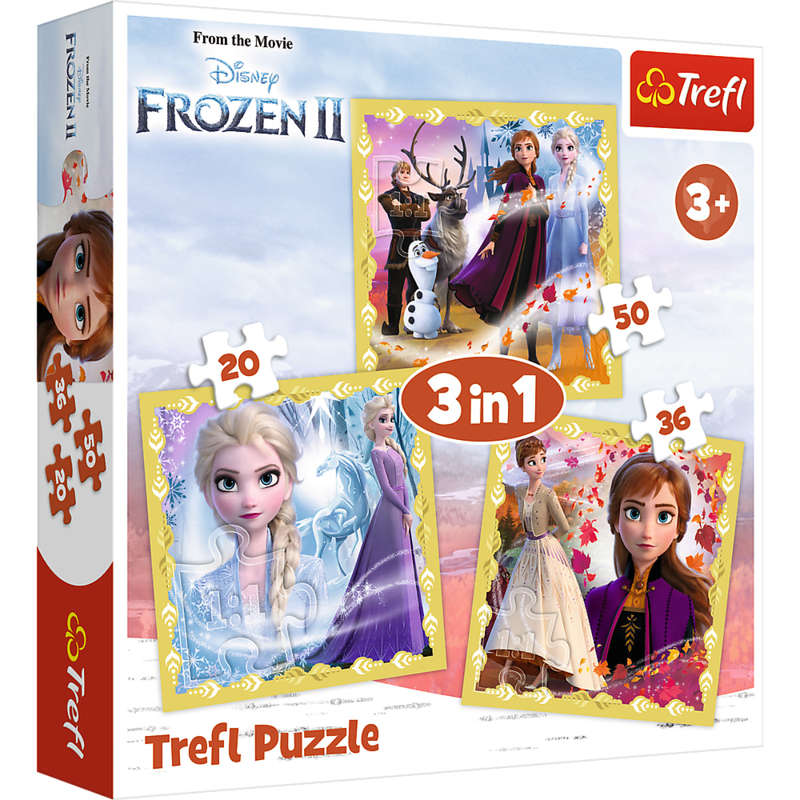 Trefl 3 In 1 Disney Frozen 2 Puzzle
