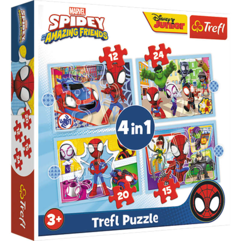 Trefl 4 In 1 Spidey Team Puzzle