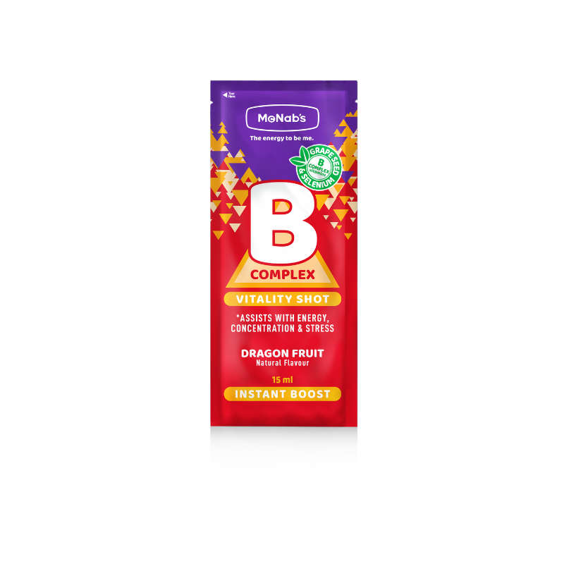 McNab's B Complex Vitality Shot Dragon Fruit 15ml sachet