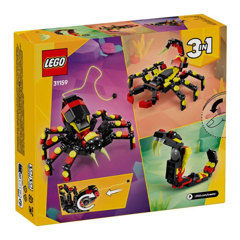LEGO 31159 Creator 3-in-1 Wild Animals: Surprising Spider