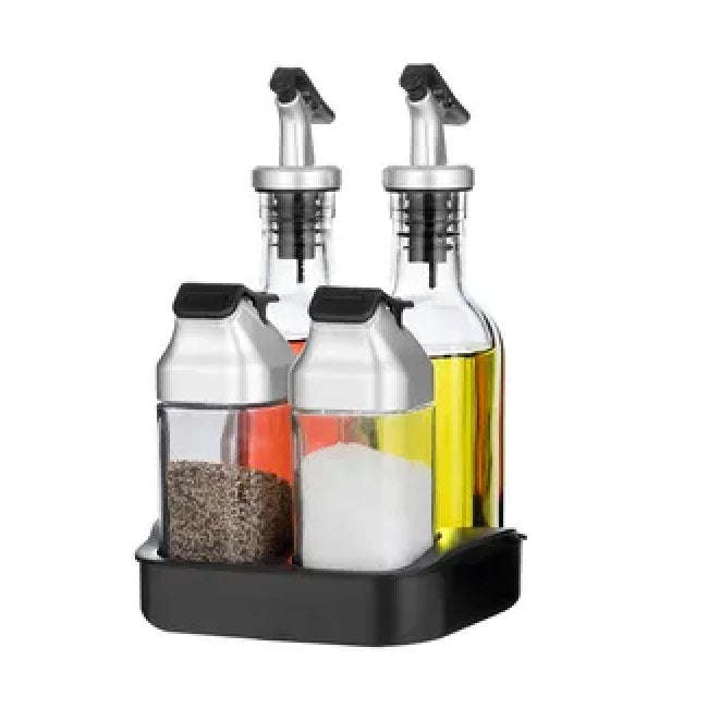 Hubbe 5 piece Salad Dressing Condiment Set The Bruno