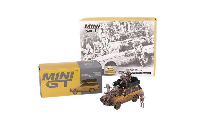 Mini GT Range Rover 1982 Camel Trophy Papua New Guinea 1:64 Model