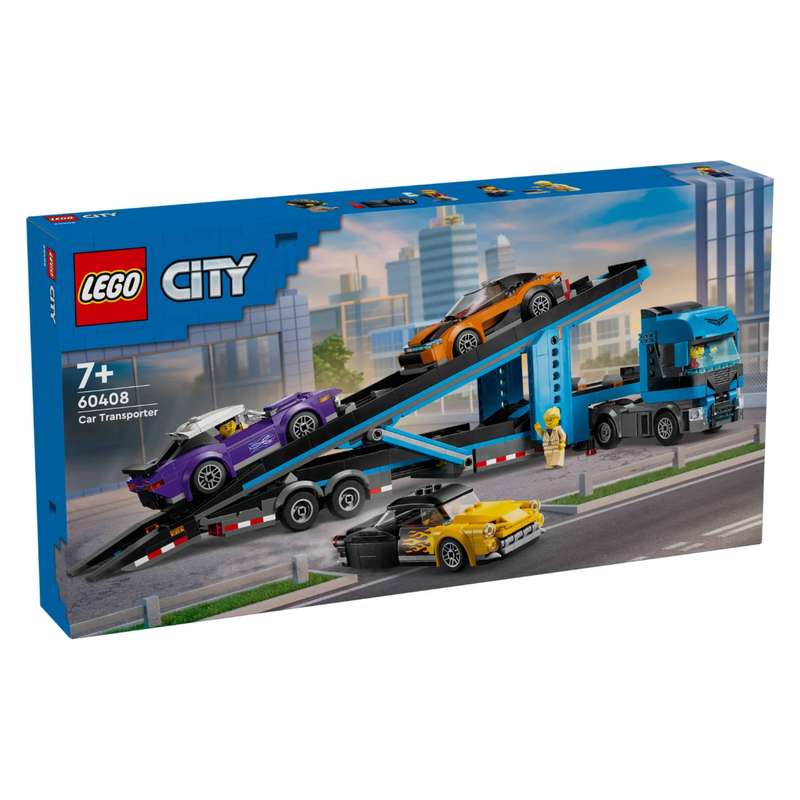 LEGO 60408 City Car Transporter Truck with Sports Cars